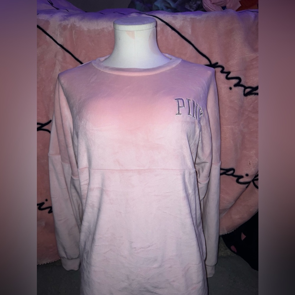 PINK velour matching set